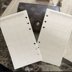 Agenda-MM-Insert-Monthly-Weekly Refills Fits LV MM